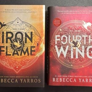 Iron Flame and Fourth Wing Books